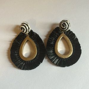 J. Crew Statement Raffia Earrings